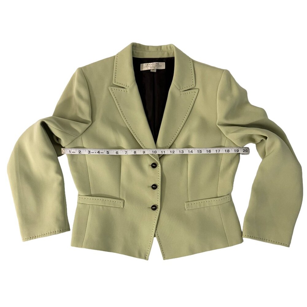 Tahari ASL Mint Green Tailored Blazer 10P - Picture 5 of 7